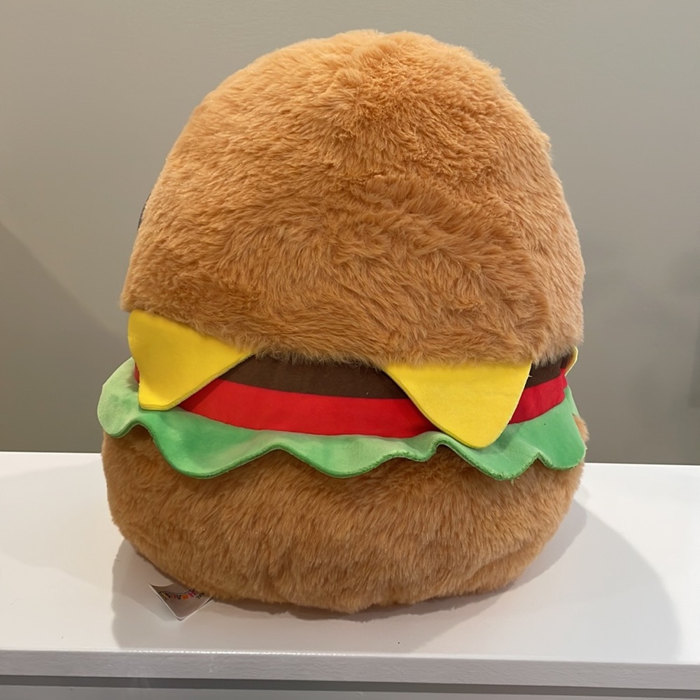 NWT 12” Carl the Cheeseburger FUZZAMALLOW Squishmallow - Picture 2 of 4
